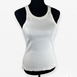German Volf Women’s Ribbed Classic White Tank Top M